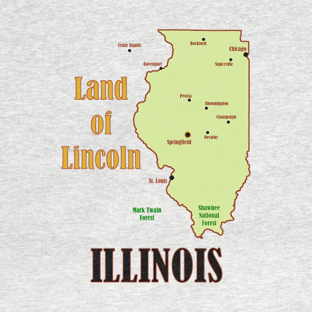 Illinois State Map by Pr0metheus